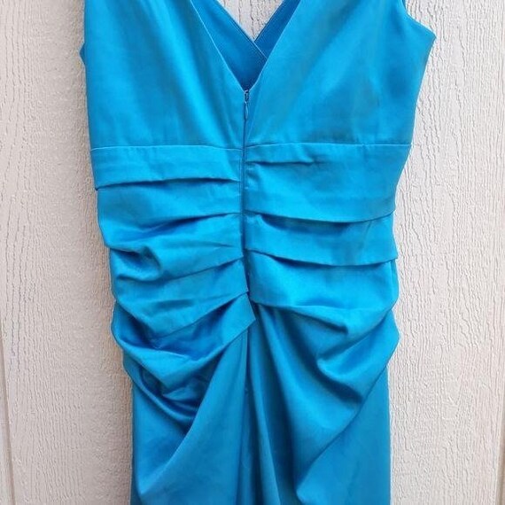 Vintage 90's Suzi Chin Y2K Cocktail Dress Slip Ru… - image 9