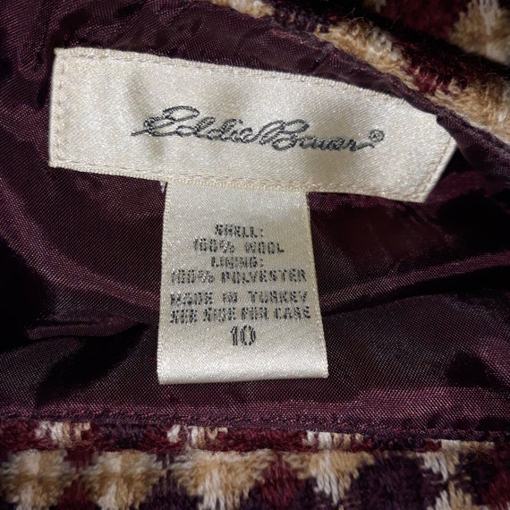Vintage 80s Eddie Bauer Skirt Wool Plaid Pencil K… - image 7
