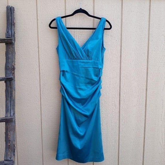 Vintage 90's Suzi Chin Y2K Cocktail Dress Slip Ru… - image 2