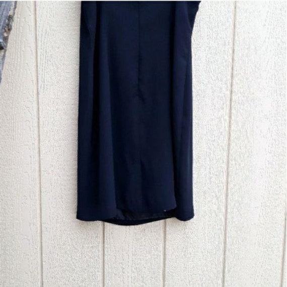 Vintage 80's Patra Black Slip Dress Simple Elegan… - image 7
