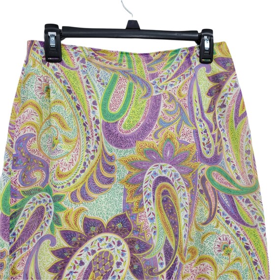 Vtg Barneys New York Hippie Pastel Paisley Beaded… - image 7