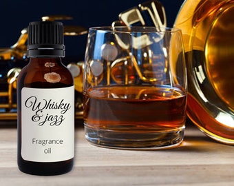 Óleo de fragrância de uísque e jazz | Óleo de perfume | Óleo de fragrância para velas | Óleo de fragrância para difusor de varetas