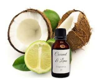 Óleo de fragrância de coco e limão | Óleo de perfume | Óleo de fragrância para velas | Óleo de fragrância para difusor de varetas