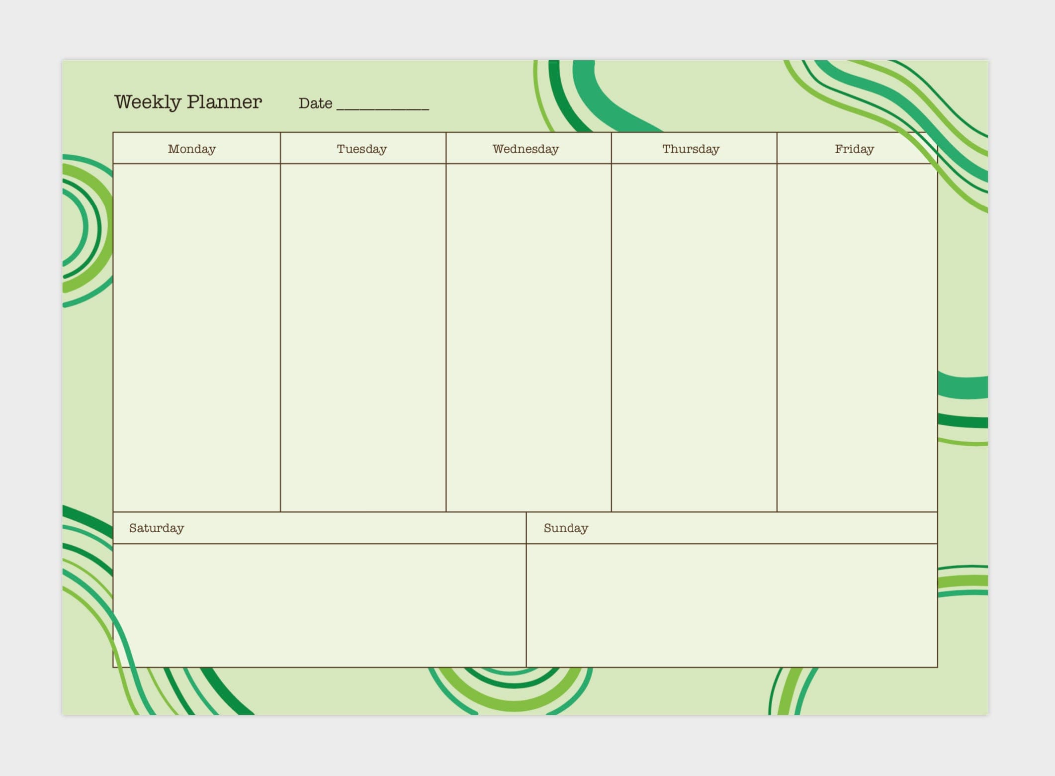 Aesthetic Weekly Planner Etsy