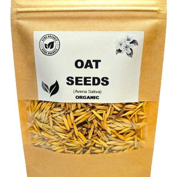 Organic OAT SEEDS | Avena Sativa | Oat Seeds Tea | Herbal Tea | Oatstraw Seeds | Dried Seeds | Organic Seeds | Organic Herb | Herba | Tea