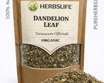 Hoja de diente de león orgánica / Taraxacum Officinale Hierba seca cortada / Té de hierbas, Hierba de baño y boticario