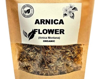 Organic ARNICA FLOWER | Arnica Montana | Arnica Flowers | Arnica Tea | Herbal Tea | Dried Flowers | Organic Herbs | Herba | Tea | Flowers