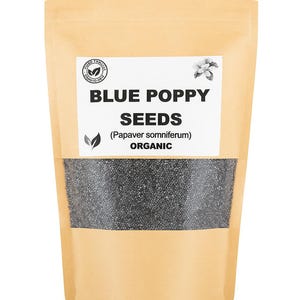 SEMI DI PAPAVERO BLU / Papaver somniferum / Semi oleosi interi / Fibre alimentari / / Tè / Germogliamento / Papaver / Semi di papavero / Semi naturali
