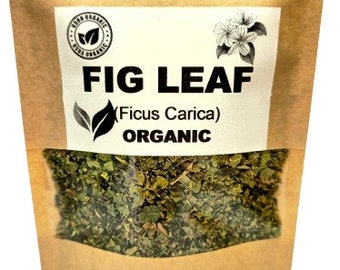 FEUILLE DE FIGUIER biologique | Ficus carica folia | Thé aux feuilles de figuier | Tisane | Feuilles séchées | Herbes biologiques | Herbes séchées | Herba | Thé