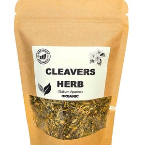 Organic CLEAVERS HERB | Galium Aparine | Cleavers Tea | Herbal Tea | Dried Herbs | Organic Herbs | Herba | Tea | Cleavers Herb Tea