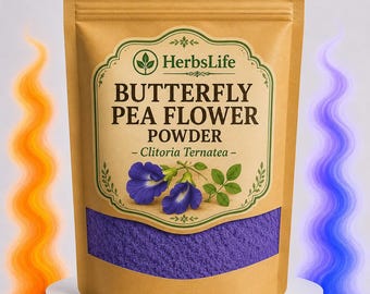 BUTTERFLY PEA Powder Natural Ground | Clitoria Ternatea | Bulk Culinary Craft Natural Blue Color