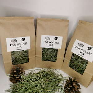 Organic white pine needles | pinus sylvestris | wild picked | white pine for pine needle tea premium quality wildharvested pine needle tea