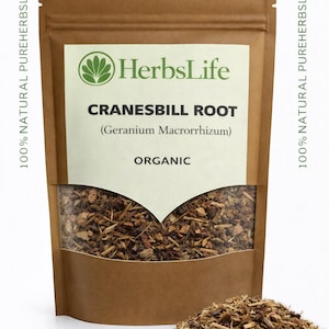 Wild CRANESBILL ROOT | Geranium Macrorrhizum | Botanical Craft & Apothecary | Bulk Botanical