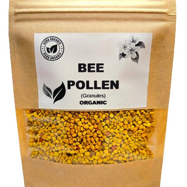 POLEN DE ABEJA Orgánico / Gránulos / Polen de Abeja Crudo / Polen de Abeja Crudo Puro / Natural / Herba / Gránulos de Polen de Abeja Orgánico / Polen de Abeja Silvestre