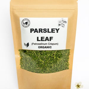 Organic PARSLEY LEAF | Petroselinum Crispum | Herbal Tea | Herba | Tea | Dried Leaf | Organic Herbs | Organic Leaf | Dried Herbs | Natural