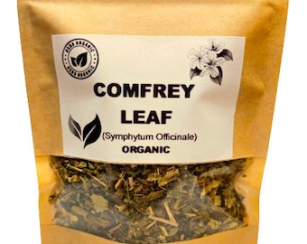 Organic COMFREY LEAF | Symphytum Officinale | Comfrey Leaf Tea | Herbal Tea | Dried Leaf | Organic Herbs | Herba | Tea