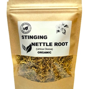 Organic STINGING NETTLE ROOT | Urtica Dioica | Nettle Root Tea | Nettle Tea | Herbal Tea | Dried Root | Organic Herbs | Herba | Tea