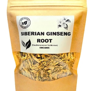 Organic SIBERIAN GINSENG RООТ | Eleutherococcus Senticosus Radix | Siberian Ginseng Tea | Herbal Tea | Dried Root | Organic Herbs | Herba