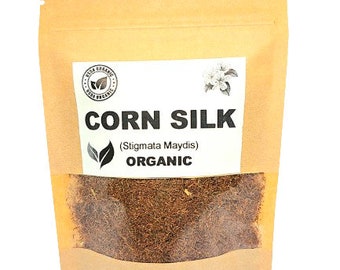 Organic CORN SILK | Stygmata Maydis | Corn Silk Tea | Herbal Tea | Herba | Tea | Organic Herbs | Dried Herbs | Herbalism | Corn Silk Herb