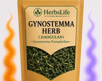 Hierba Gynostemma (Jiaogulan) / Gynostemma Pentaphyllum Seca Cortada / Té de Hierbas, Botica y Botánica Artesanal