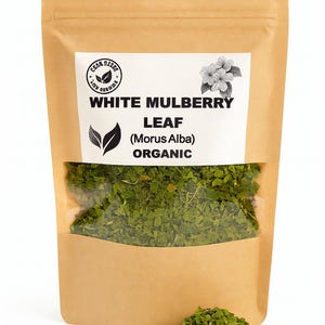 Organic WHITE MULBERRY LEAF | Morus Alba | Mulberry Tea | Herbal Tea | Dried Leaf | Organic Herbs | Herba | Tea | Leaves