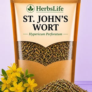 Organic St. John's Wort Herb | Hypericum Perforatum Dried Cut Herb (Herbal Tea, Bath, Craft)
