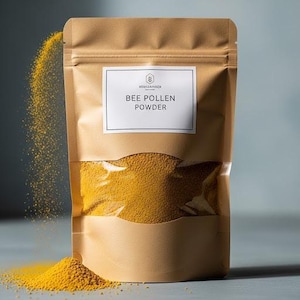 Polline d'api grezzo in polvere