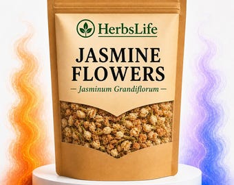JASMINE FLOWERS Dried | Jasminum Grandiflorum | Wildcrafted Bulk Culinary Craft Apothecary Botanical