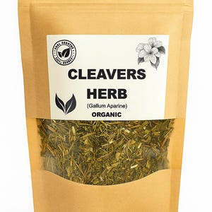 Organic Cleavers Herb Tea – Galium Aparine Dried Herbs for Herbal Tea, Natural Cleavers Herbal Tea Blend, Organic Herbal Infusion