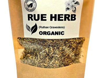 Organic RUE | Ruta Graveolens | Herbal Tea | Rue Tea | Healing | Protection | Dried Herbs | Organic Herbs | Herba | Tea