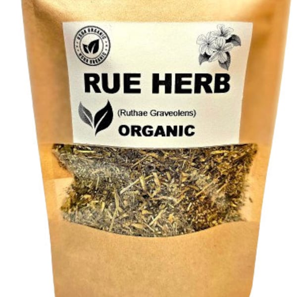 Organic RUE | Ruta Graveolens | Herbal Tea | Rue Tea | Healing | Protection | Dried Herbs | Organic Herbs | Herba | Tea