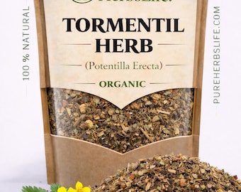 Potentilla erecta orgánica / Té de hierbas, Hierba botánica seca