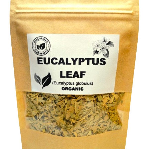 Organic EUCALYPTUS LEAF | Eucalyptus globulus | Eucalyptus Tea | Herbal Tea | Dried Leaf | Organic Herbs | Herba | Tea | Dried Herbs