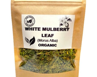 Organic WHITE MULBERRY LEAF | Morus Alba | Mulberry Tea | Herbal Tea | Dried Leaf | Organic Herbs | Herba | Tea | Leaves