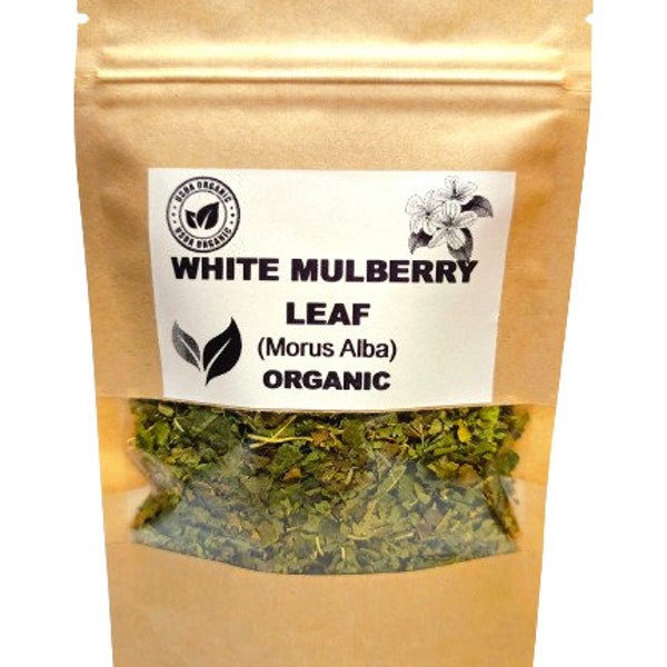 Organic WHITE MULBERRY LEAF | Morus Alba | Mulberry Tea | Herbal Tea | Dried Leaf | Organic Herbs | Herba | Tea | Leaves