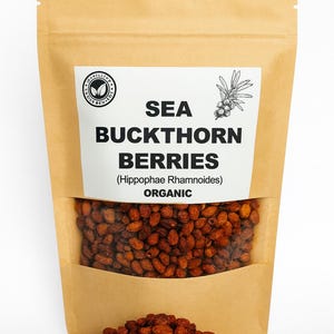 BIO SANDDORN BEEREN | hippophae rhamnoides | ganze Osmotische Beere, Meerbeere | Sanddornbeeren | Kräutertee | Früchtetee