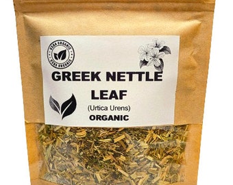 Organic GREEK NETTLE LEAF | Urtica Urens | Greek Nettle Tea | Nettle Leaf | Herbal Tea | Dried Leaf | Organic Herbs | Herba | Tea
