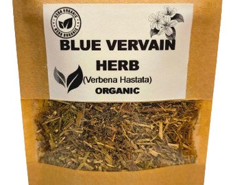 Organic BLUE VERVAIN HERB | Verbena Hastata | Vervain Herb Tea | Herbal Tea | Organic Herbs | Verbena Officinalis