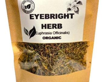 Organic EYEBRIGHT HERB | Euphrasia Officinalis | Eyebright Tea | Euphrasia Spp Herba | Dried Herbs | Organic Herbs | Tea