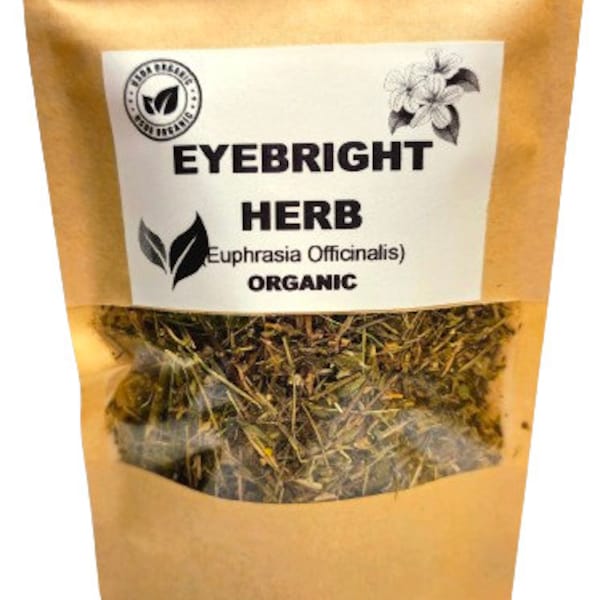 Organic EYEBRIGHT HERB | Euphrasia Officinalis | Eyebright Tea | Euphrasia Spp Herba | Dried Herbs | Organic Herbs | Tea