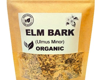 Organic ELM BARK | Ulmus Minor | Elm Bark Tea | Dried Bark | Herbal Tea | Herba | Tea | Organic Herbs | Dried Herbs