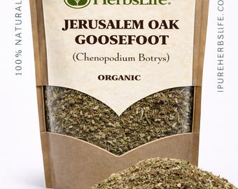 Chenopodium botrys orgánico, pata de ganso de roble de Jerusalén, cortado seco, ingrediente para infusiones, baños, manualidades y boticarios.