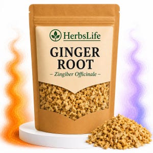 GINGER ROOT Dried Cut | Zingiber Officinale | Bulk Cooking Baking & Culinary Spice