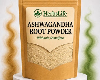 Pó de raiz de Ashwagandha | Withania Somnifera | Tintura de boticário e produtos botânicos artesanais