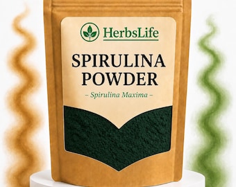 Spirulinapoeder | Natuurlijke Spirulina Maxima | Ingrediënt voor koken, bakken en bulkvoeding