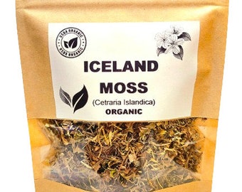 Organic ICELAND MOSS | Cetraria Islandica | Iceland Moss Tea | Herbal Tea | Dried Moss | Dried Herbs | Organic Herbs | Herba | Tea