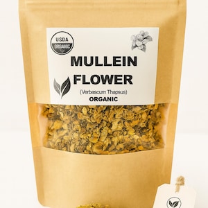Bio Königskerze | Verbascum Thapsus Kräutertee | Getrocknete Bio-Kräuter für natürlichen Königskerzen-Tee & pflanzliche Heilmittel
