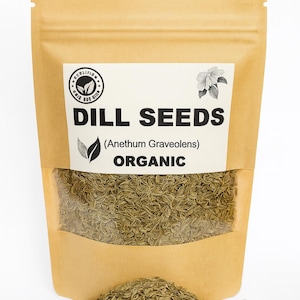 Organic DILL SEEDS | Anethum Graveolens | Dill Tea | Semens | Dried Seeds | Organic Herb | Herba | Tea | Kitchen Herbs | Spices | Tea