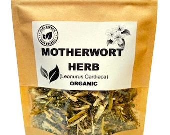 Organic MOTHERWORT HERB | Leonurus Cardiaca | Motherwort Tea | Herbal Tea | Dried Herbs | Organic Herbs | Herba | Tea