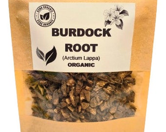 Organic BURDOCK ROOT | Acrtium Lappa | Burdock Root Tea | Herbal Tea | Organic Herbs | Dried Root